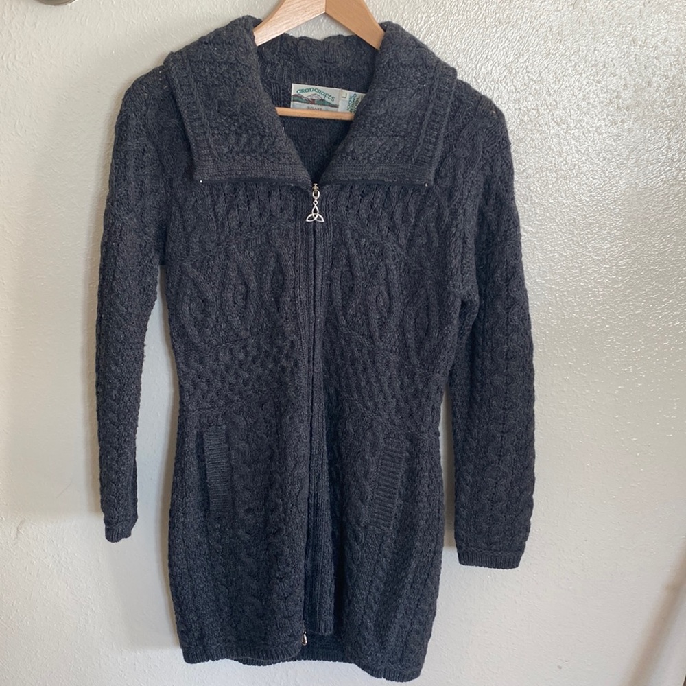 Irish Zip Up Wool Jacket